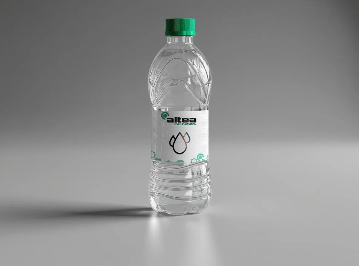Etiqueta Agua — envase para Agua, jugos y refrescos — Altea Packaging