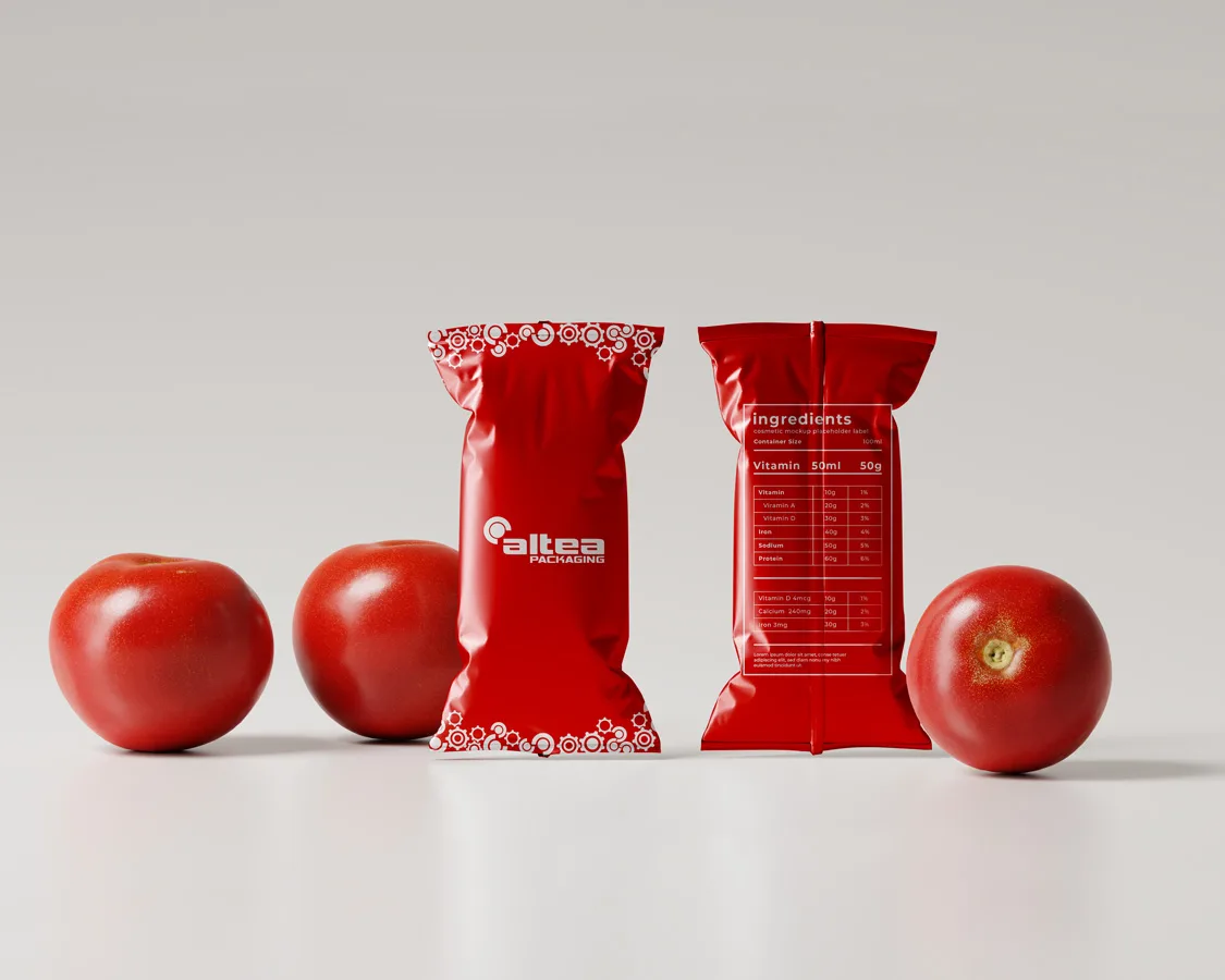 Tomato Pouch — packaging for culinary aids — Altea Packaging