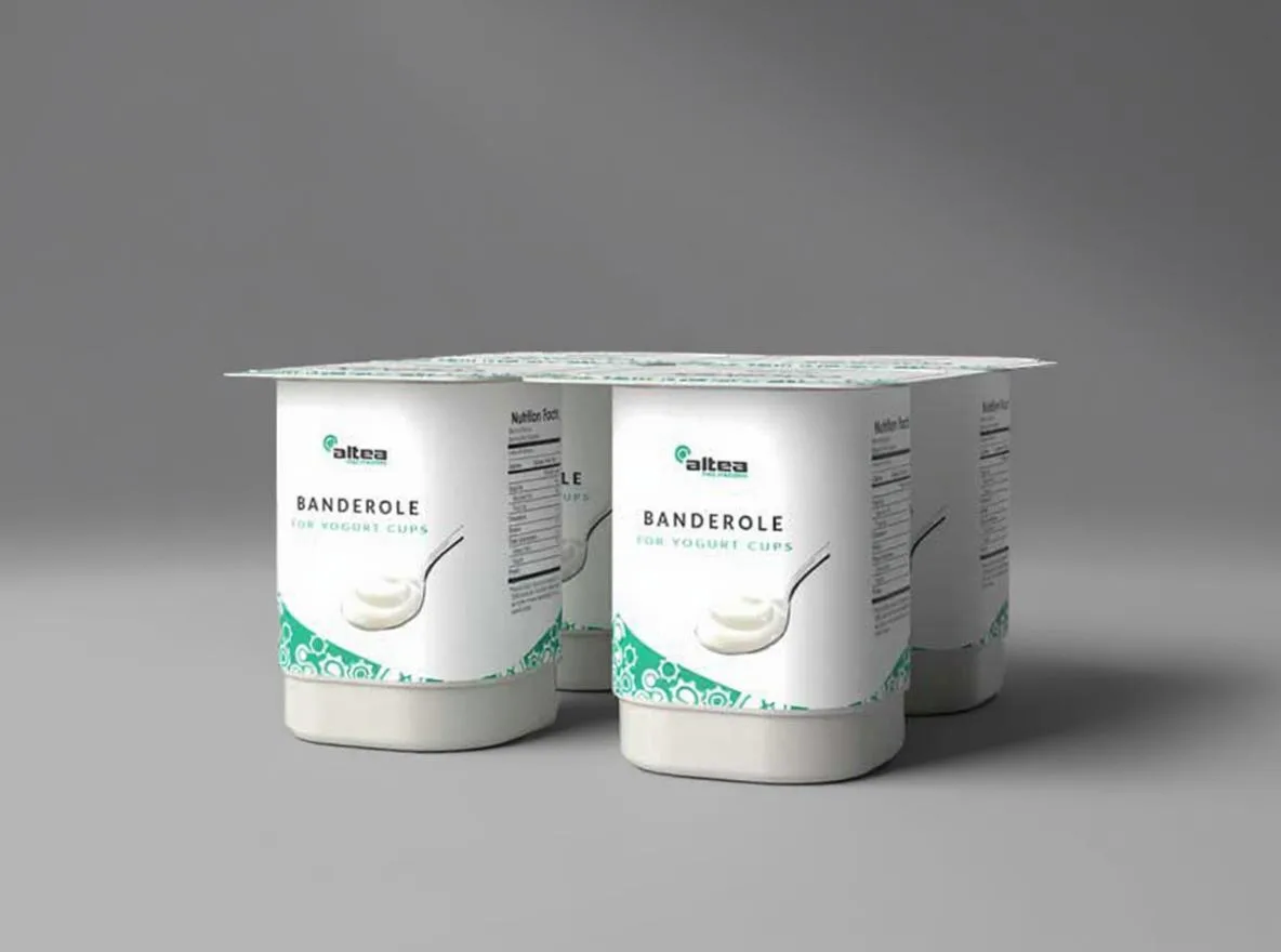 banderoles — packaging for Yogurts & milk — Altea Packaging