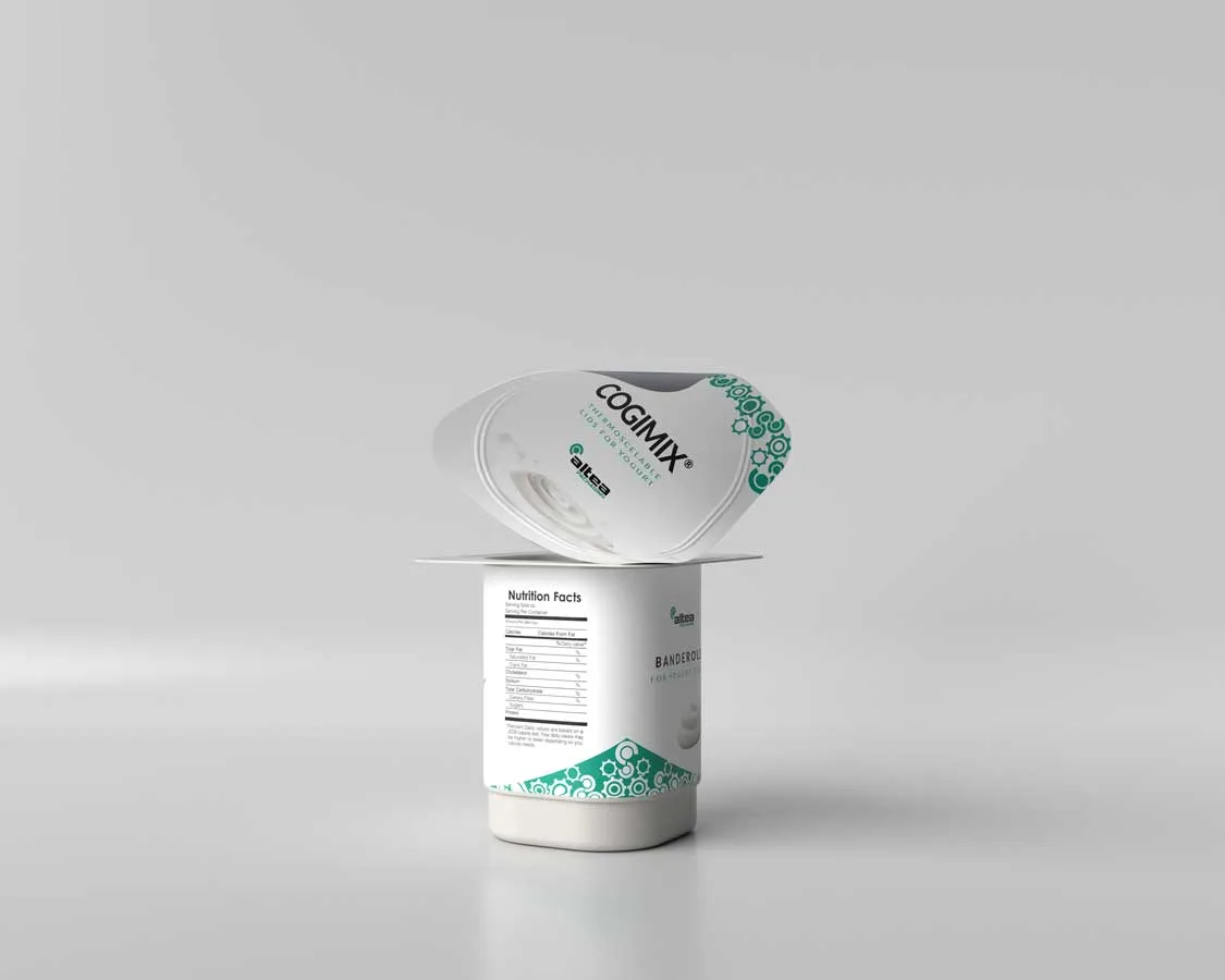 Lid Cogimix® — packaging for Yogurts & milk — Altea Packaging