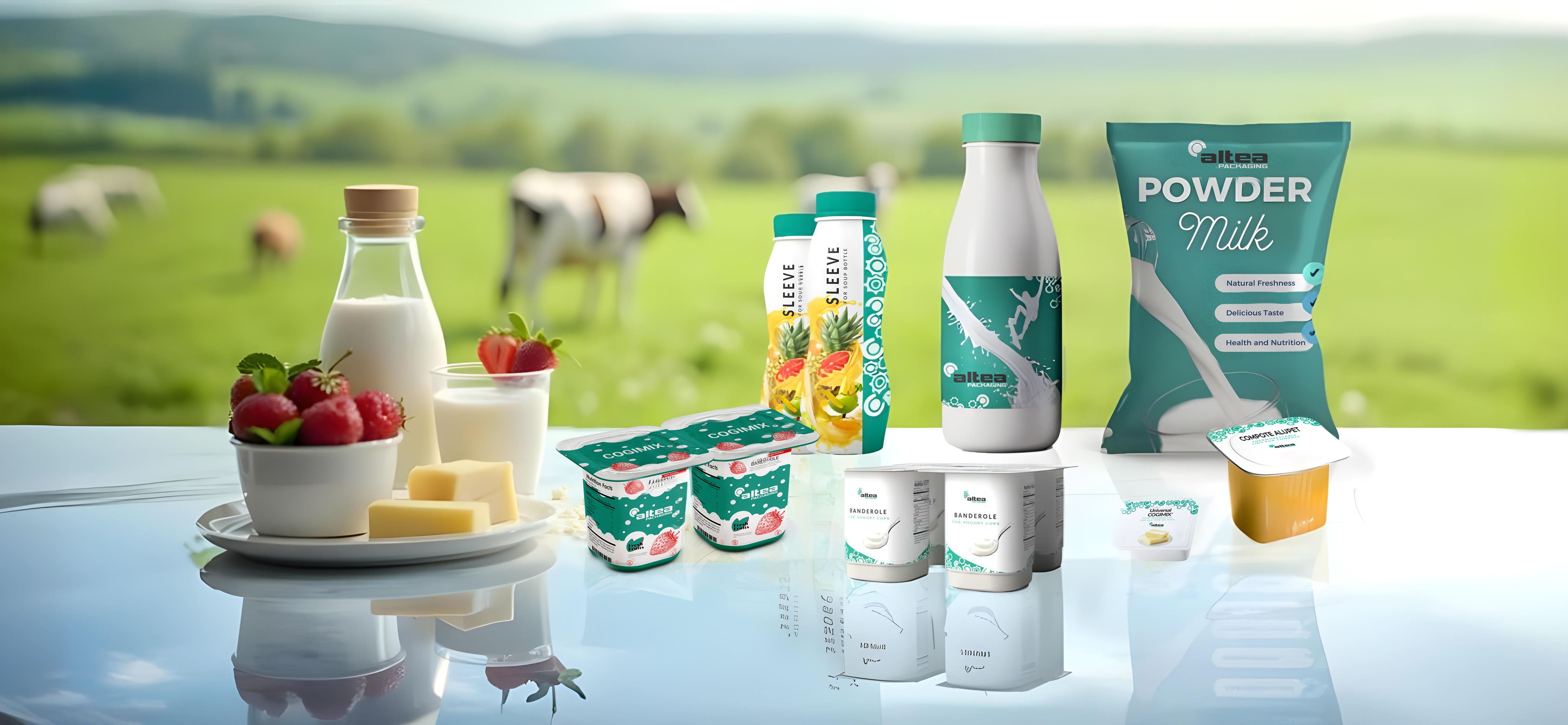 Productos Lácteos — marché emballage flexible | Altea Packaging